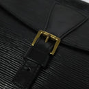 LOUIS VUITTON Epi Jeune Fille MM Shoulder Bag Black M52152 LV Auth 141387-18