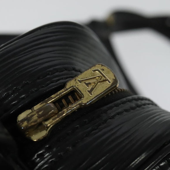 LOUIS VUITTON Epi Jeune Fille MM Shoulder Bag Black M52152 LV Auth 141387