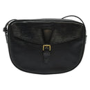LOUIS VUITTON Epi Jeune Fille MM Shoulder Bag Black M52152 LV Auth 141387-13