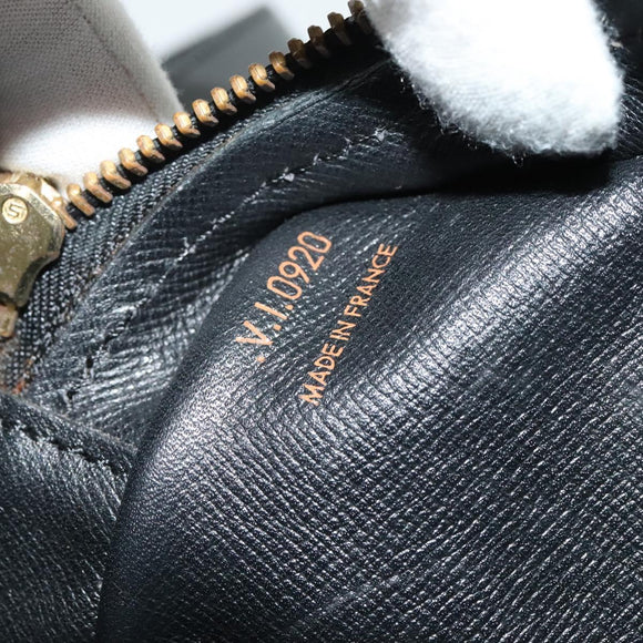 LOUIS VUITTON Epi Jeune Fille MM Shoulder Bag Black M52152 LV Auth 141387