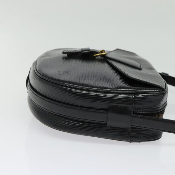 LOUIS VUITTON Epi Jeune Fille MM Shoulder Bag Black M52152 LV Auth 141387