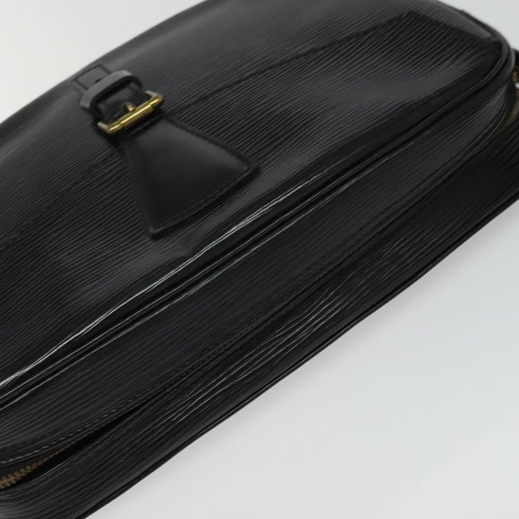 LOUIS VUITTON Epi Jeune Fille MM Shoulder Bag Black M52152 LV Auth 141387