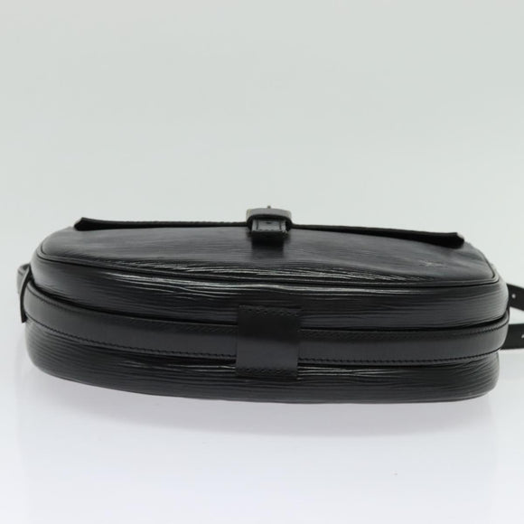 LOUIS VUITTON Epi Jeune Fille MM Shoulder Bag Black M52152 LV Auth 141387