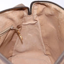 GUCCI GG Supreme Hand Bag PVC Beige Gold Auth 141390-19