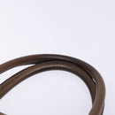 GUCCI GG Supreme Hand Bag PVC Beige Gold Auth 141390-8