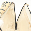 CHANEL Bysy line Tote Bag Canvas White CC Auth 141391-21