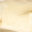 CHANEL Bysy line Tote Bag Canvas White CC Auth 141391-22