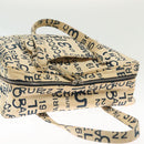 CHANEL Bysy line Tote Bag Canvas White CC Auth 141391-6