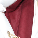 CHANEL Matelasse Chain Shoulder Bag Leather White Gold CC Auth 141392-22