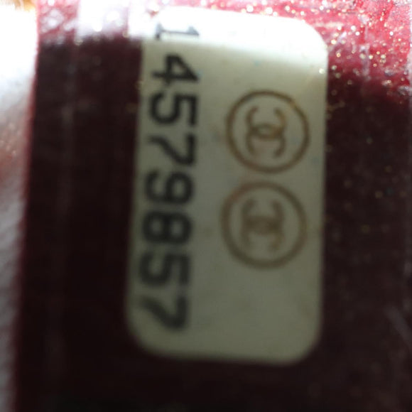 CHANEL Matelasse Chain Shoulder Bag Leather White Gold CC Auth 141392