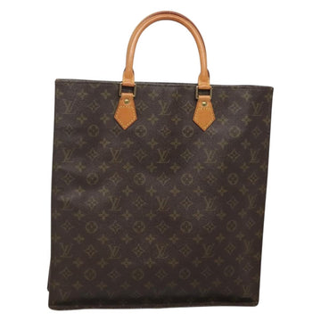 LOUIS VUITTON Monogram Sac Plat Hand Bag M51140 LV Auth 141393