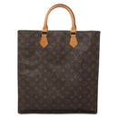 LOUIS VUITTON Monogram Sac Plat Hand Bag M51140 LV Auth 141393-2