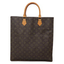 LOUIS VUITTON Monogram Sac Plat Hand Bag M51140 LV Auth 141393-3