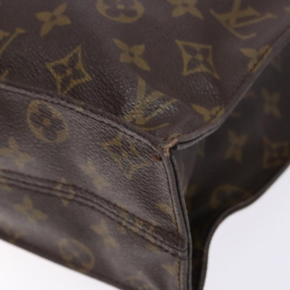 LOUIS VUITTON Monogram Sac Plat Hand Bag M51140 LV Auth 141396