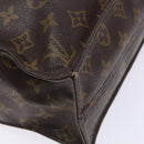 LOUIS VUITTON Monogram Sac Plat Hand Bag M51140 LV Auth 141396-14