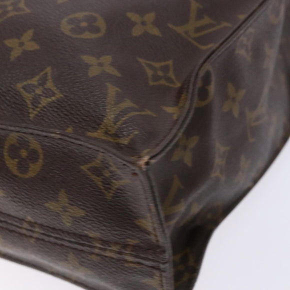 LOUIS VUITTON Monogram Sac Plat Hand Bag M51140 LV Auth 141396