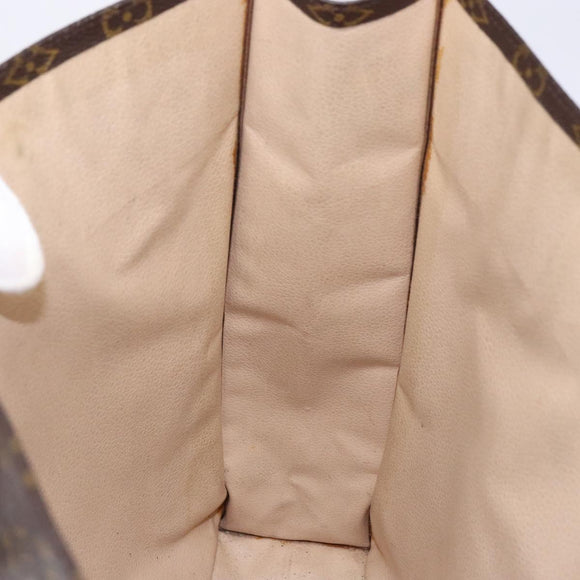 LOUIS VUITTON Monogram Sac Plat Hand Bag M51140 LV Auth 141396