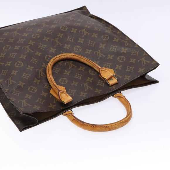 LOUIS VUITTON Monogram Sac Plat Hand Bag M51140 LV Auth 141396