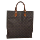 LOUIS VUITTON Monogram Sac Plat Hand Bag M51140 LV Auth 141397-1