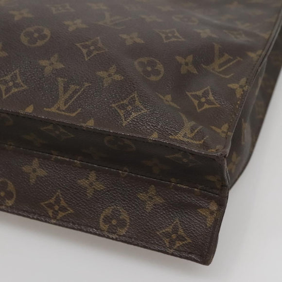 LOUIS VUITTON Monogram Sac Plat Hand Bag M51140 LV Auth 141397