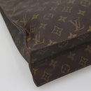 LOUIS VUITTON Monogram Sac Plat Hand Bag M51140 LV Auth 141397-14