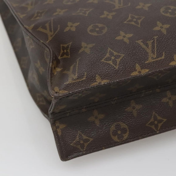 LOUIS VUITTON Monogram Sac Plat Hand Bag M51140 LV Auth 141397