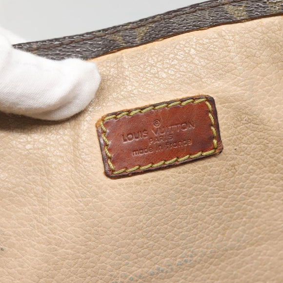 LOUIS VUITTON Monogram Sac Plat Hand Bag M51140 LV Auth 141397