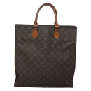 LOUIS VUITTON Monogram Sac Plat Hand Bag M51140 LV Auth 141397-13