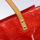 LOUIS VUITTON Monogram Vernis Reade MM Hand Bag Red Rouge M91086 LV Auth 141401-17