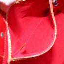 LOUIS VUITTON Monogram Vernis Reade MM Hand Bag Red Rouge M91086 LV Auth 141401-21