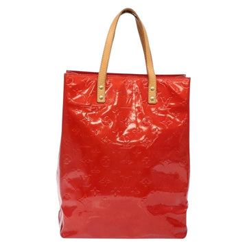 LOUIS VUITTON Monogram Vernis Reade MM Hand Bag Red Rouge M91086 LV Auth 141401 - 0