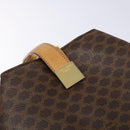 CELINE Macadam Canvas Shoulder Bag PVC Leather Brown Gold Auth 141402-14