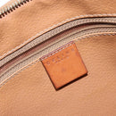 CELINE Macadam Canvas Hand Bag PVC Leather Brown Gold Auth 141403-19