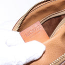 CELINE Macadam Canvas Hand Bag PVC Leather Brown Gold Auth 141403-12