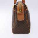 CELINE Macadam Canvas Hand Bag PVC Leather Brown Gold Auth 141403-3