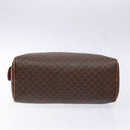 CELINE Macadam Canvas Hand Bag PVC Leather Brown Gold Auth 141403-5