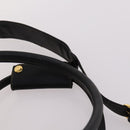 FENDI Pecan Canvas Boston Bag PVC 2way Black Brown Auth 141408-14