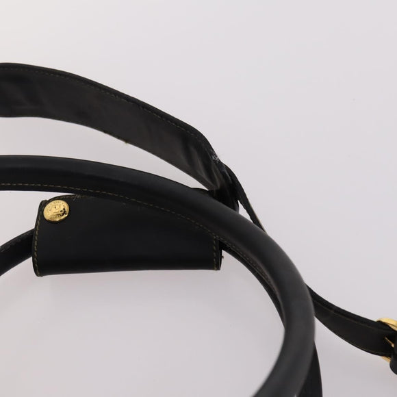 FENDI Pecan Canvas Boston Bag PVC 2way Black Brown Auth 141408