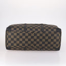 FENDI Pecan Canvas Boston Bag PVC 2way Black Brown Auth 141408-5