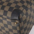 FENDI Pecan Canvas Boston Bag PVC 2way Black Brown Auth 141408-16