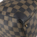 FENDI Pecan Canvas Boston Bag PVC 2way Black Brown Auth 141408-17