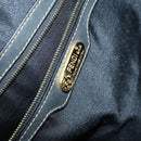 FENDI Pecan Canvas Boston Bag PVC 2way Black Brown Auth 141408-21