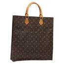 LOUIS VUITTON Monogram Sac Plat Hand Bag M51140 LV Auth 141412-1