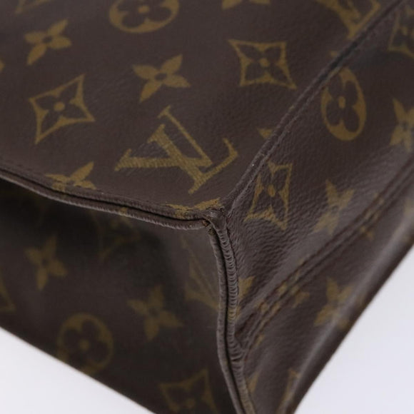 LOUIS VUITTON Monogram Sac Plat Hand Bag M51140 LV Auth 141412