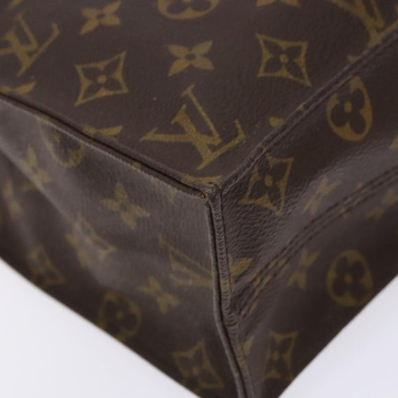 LOUIS VUITTON Monogram Sac Plat Hand Bag M51140 LV Auth 141412