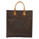 LOUIS VUITTON Monogram Sac Plat Hand Bag M51140 LV Auth 141412-13