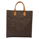 LOUIS VUITTON Monogram Sac Plat Hand Bag M51140 LV Auth 141412-2
