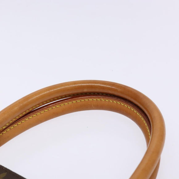 LOUIS VUITTON Monogram Sac Plat Hand Bag M51140 LV Auth 141412