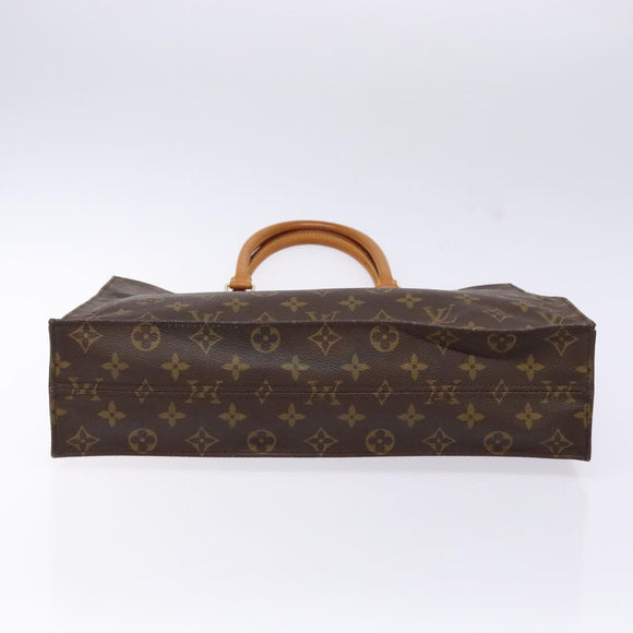 LOUIS VUITTON Monogram Sac Plat Hand Bag M51140 LV Auth 141412