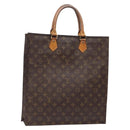 LOUIS VUITTON Monogram Sac Plat Hand Bag M51140 LV Auth 141413-1